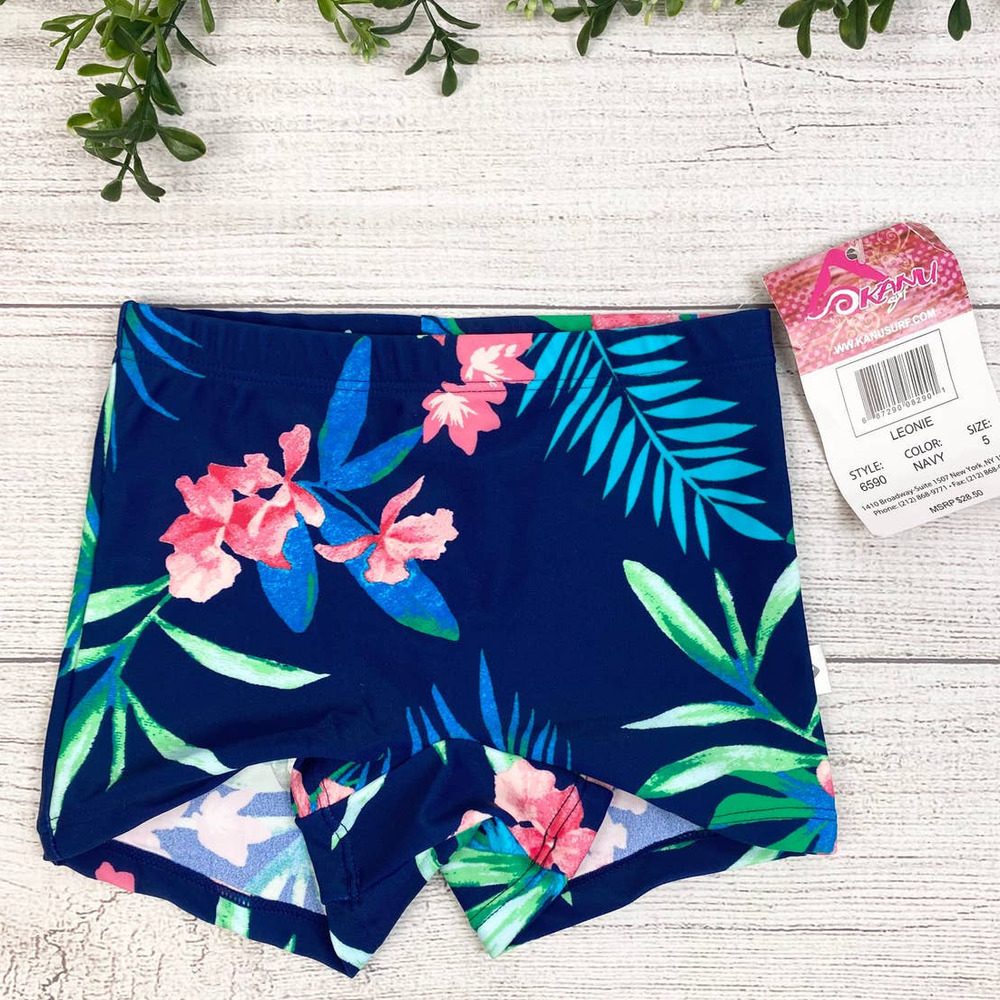 NEW Kanu Surf Girls Swimming Bottom UPF 50+"Boy" Short